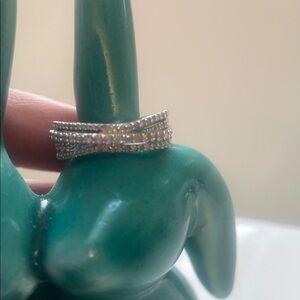 Elegant diamond Silver Women's Ring